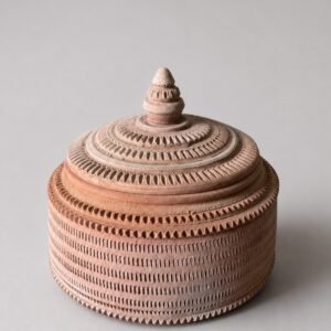 Special Handmade Dahi Pot (2–3 Liter) | Traditional Self-Cooling Pokaran Clay Pot for Curd Making